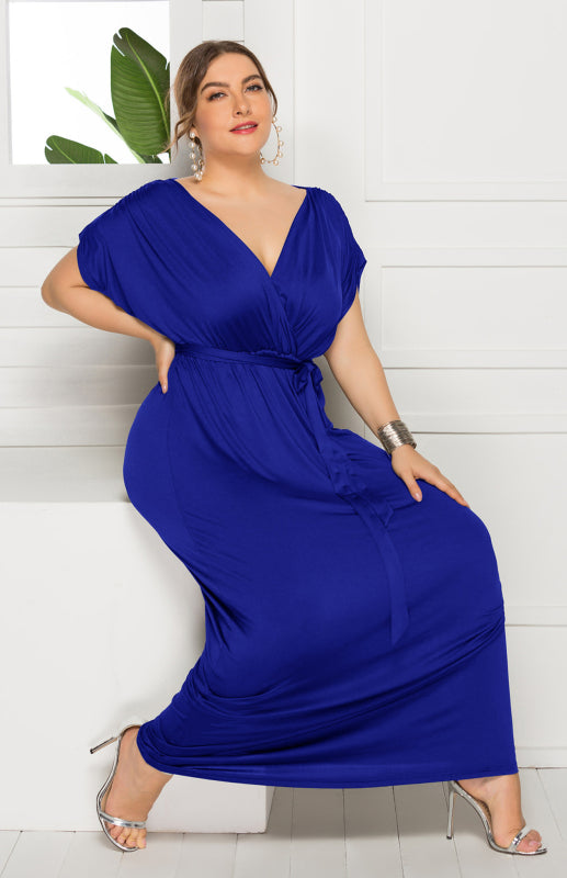 fz women's plus size deep v dress