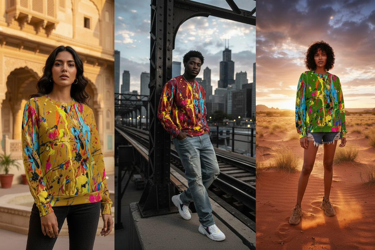 The Painted Sweatsuit Collection: Art Meets Everyday Wear