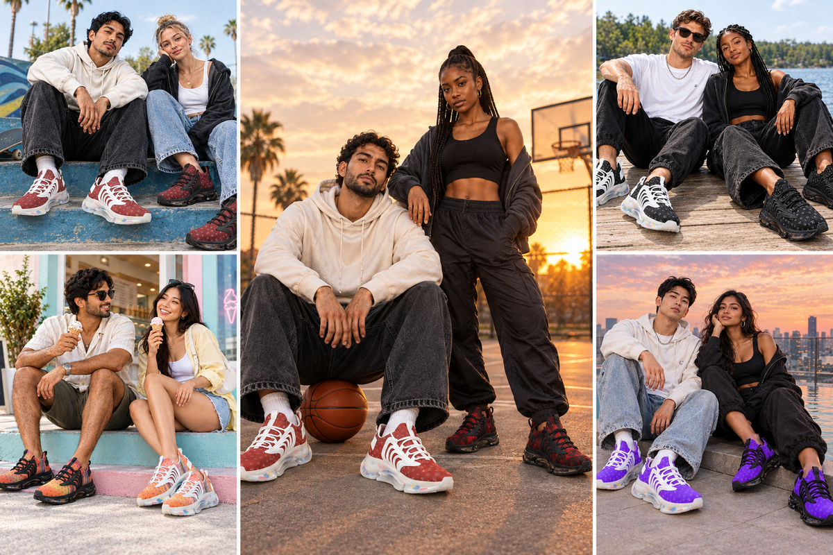 How to Style the FZ Unisex Low Top Mesh Air Heel React Sneakers
