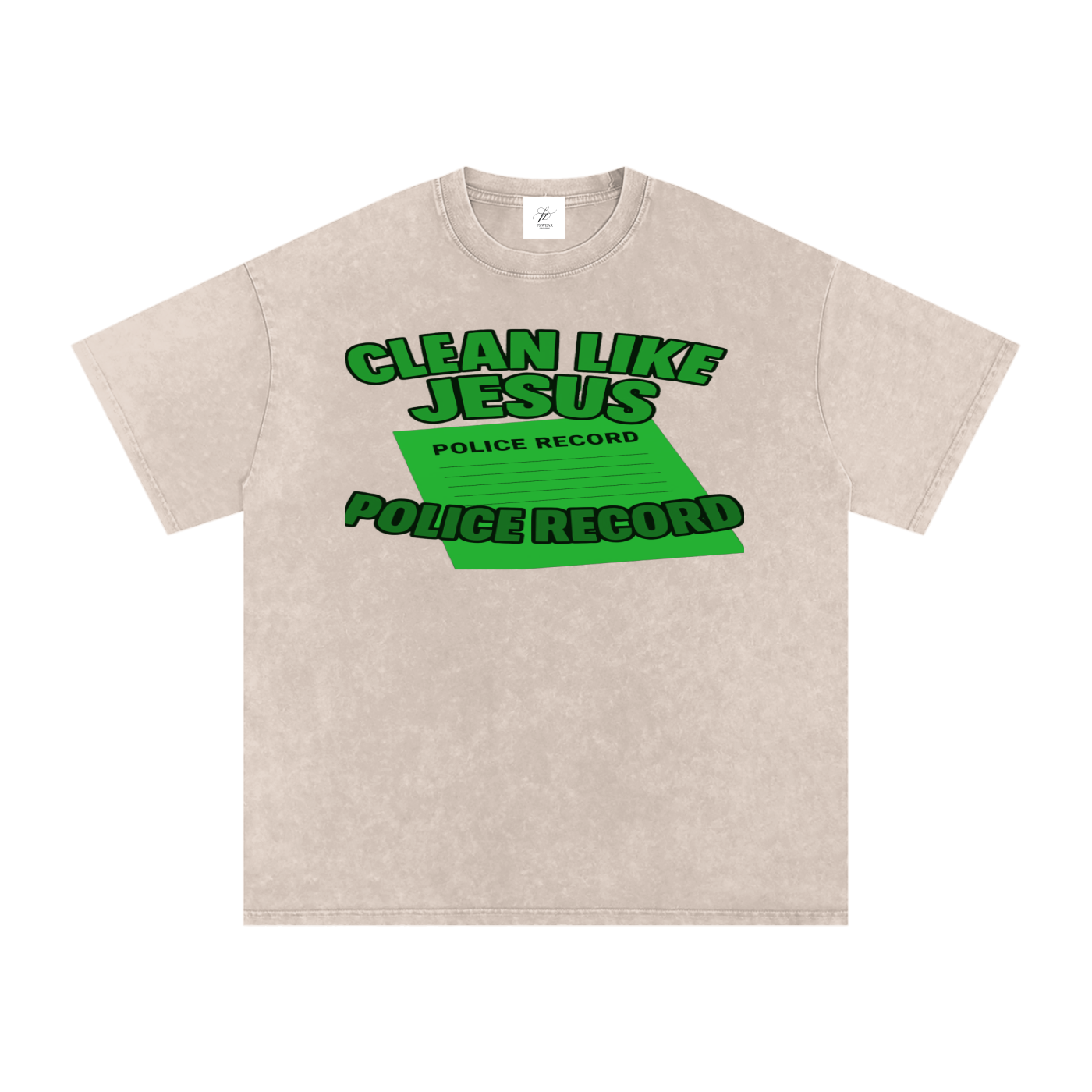 FZ Unisex Acid Wash Oversize Tee