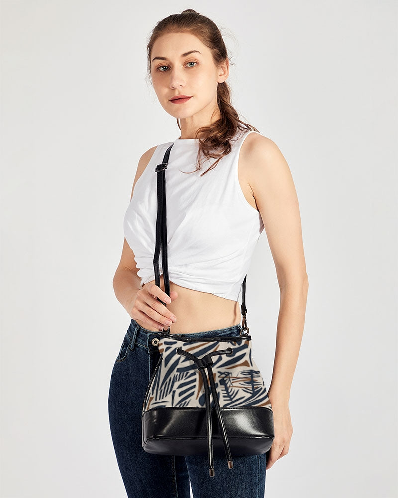 BLUE SKY Mini Drawstring Bucket Bag FZwear