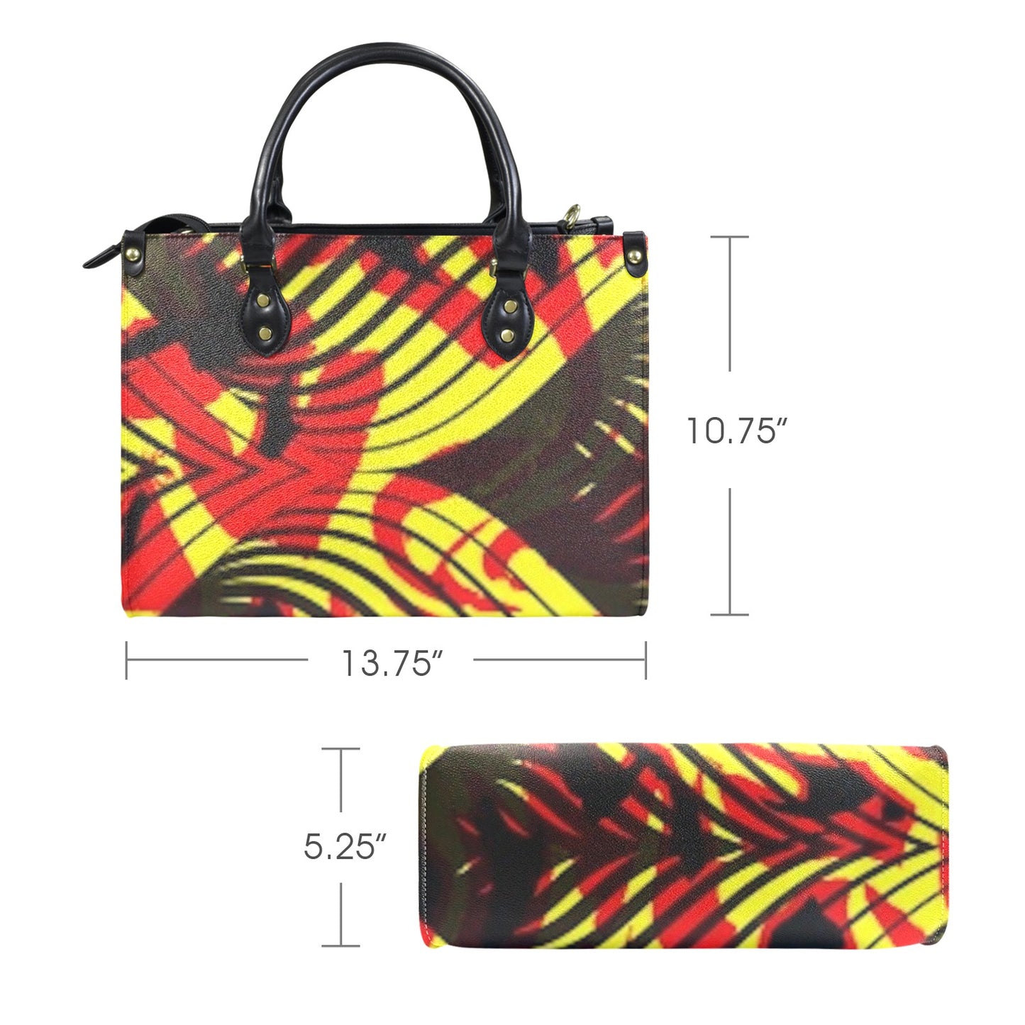 FZ Women's African Print Handbag Custom Women's Handbag-Medium interestprint