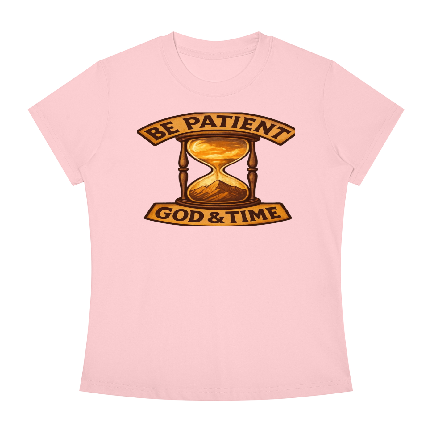 FZ Women's Slim Fit God & Time Crewneck Tee