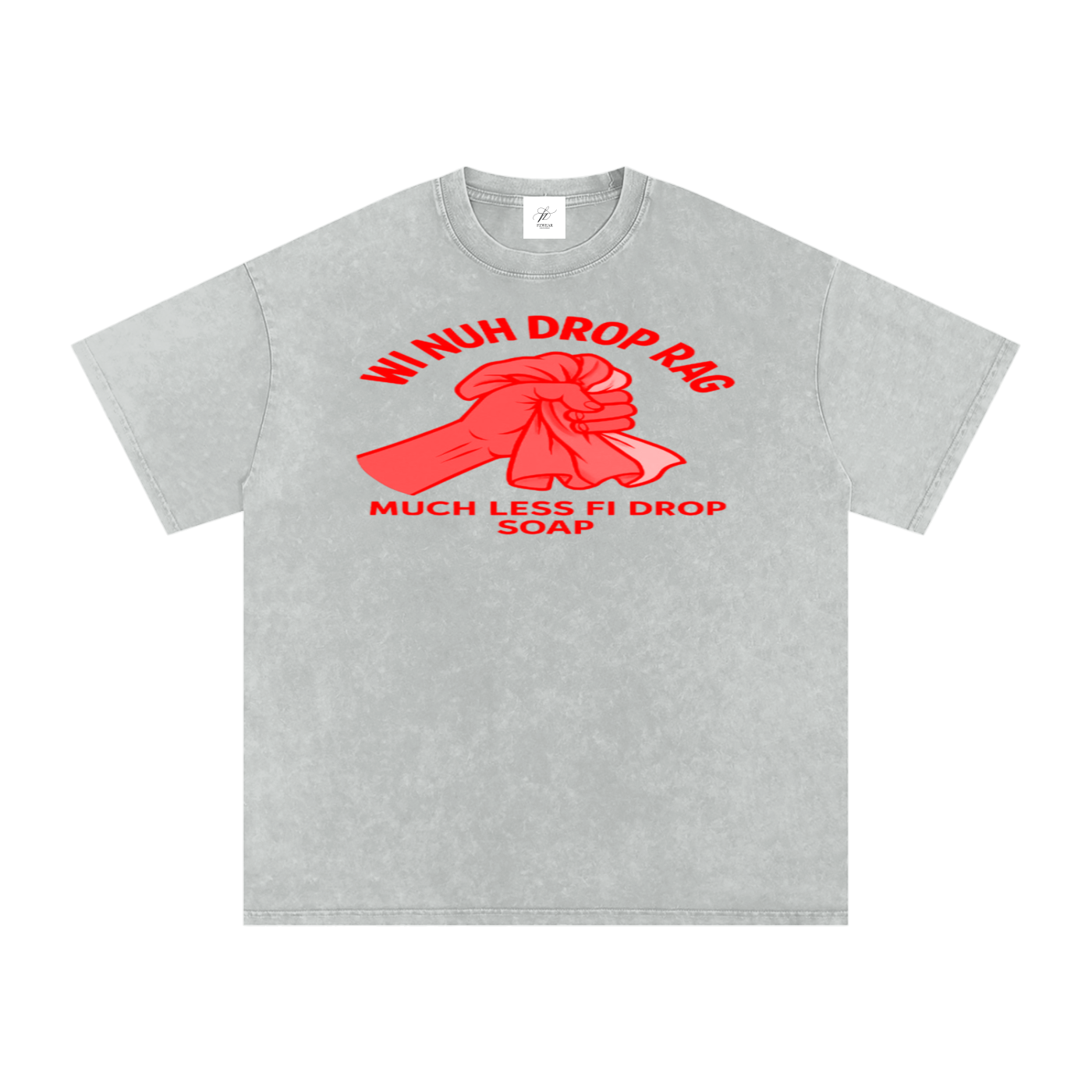 FZ Unisex Acid Wash Rag Oversize Tee