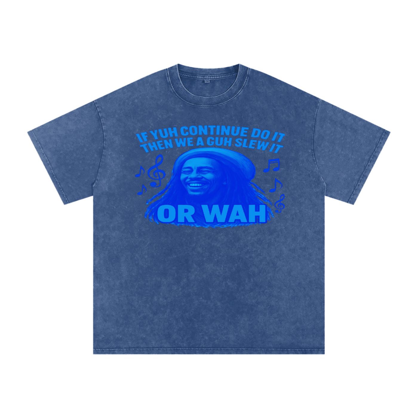 FZ Unisex "Or Wah" Acid Wash Oversize Tee