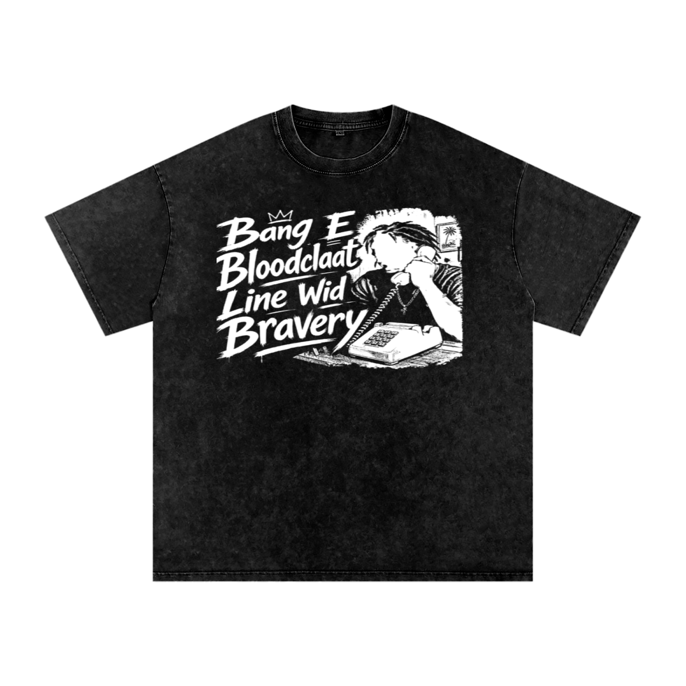 FZ Unisex Snow Washed Oversized Banga Cotton Tee
