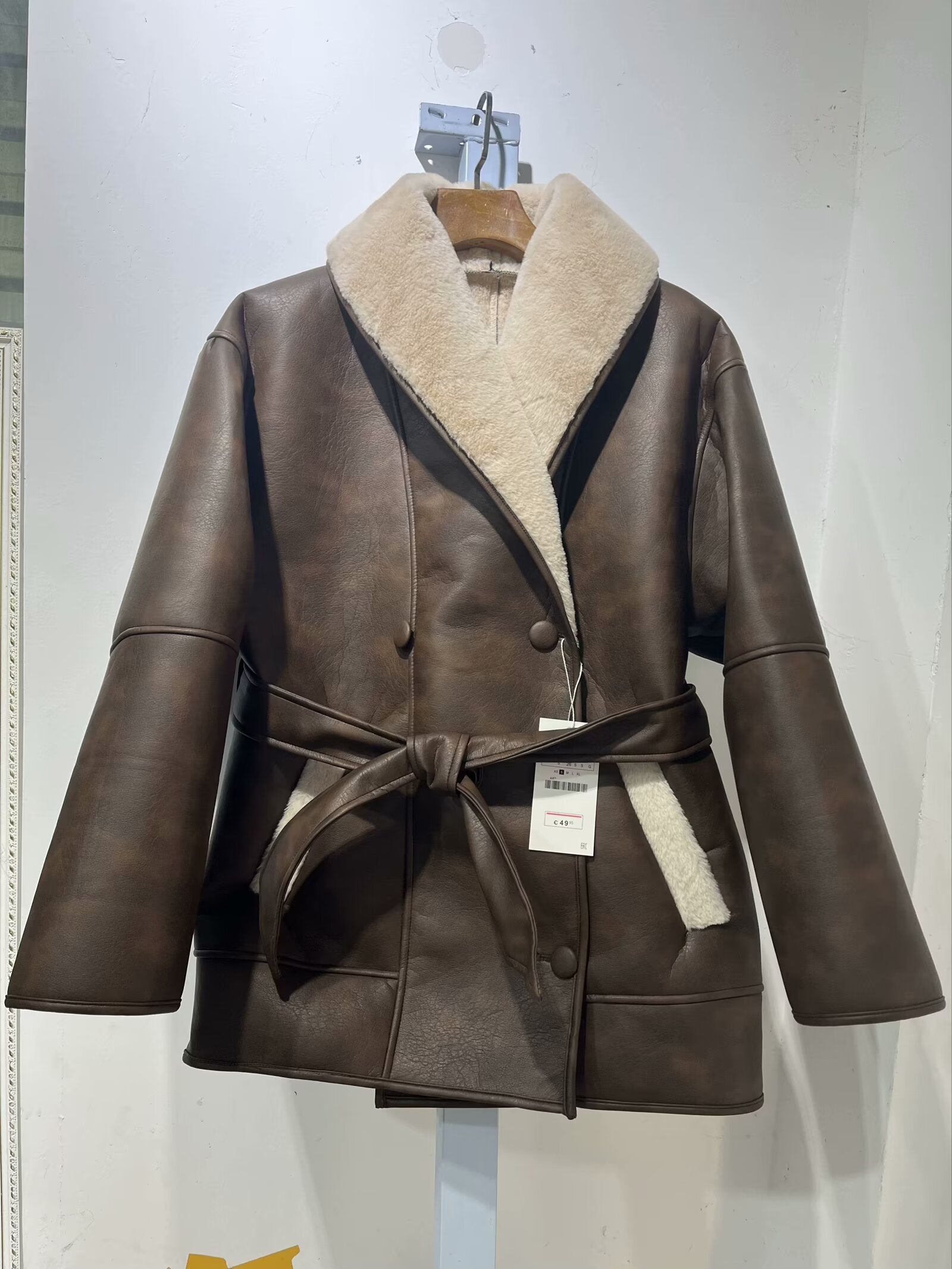 FZ Women's Cashmere Leather Fur Jacket - FZwear