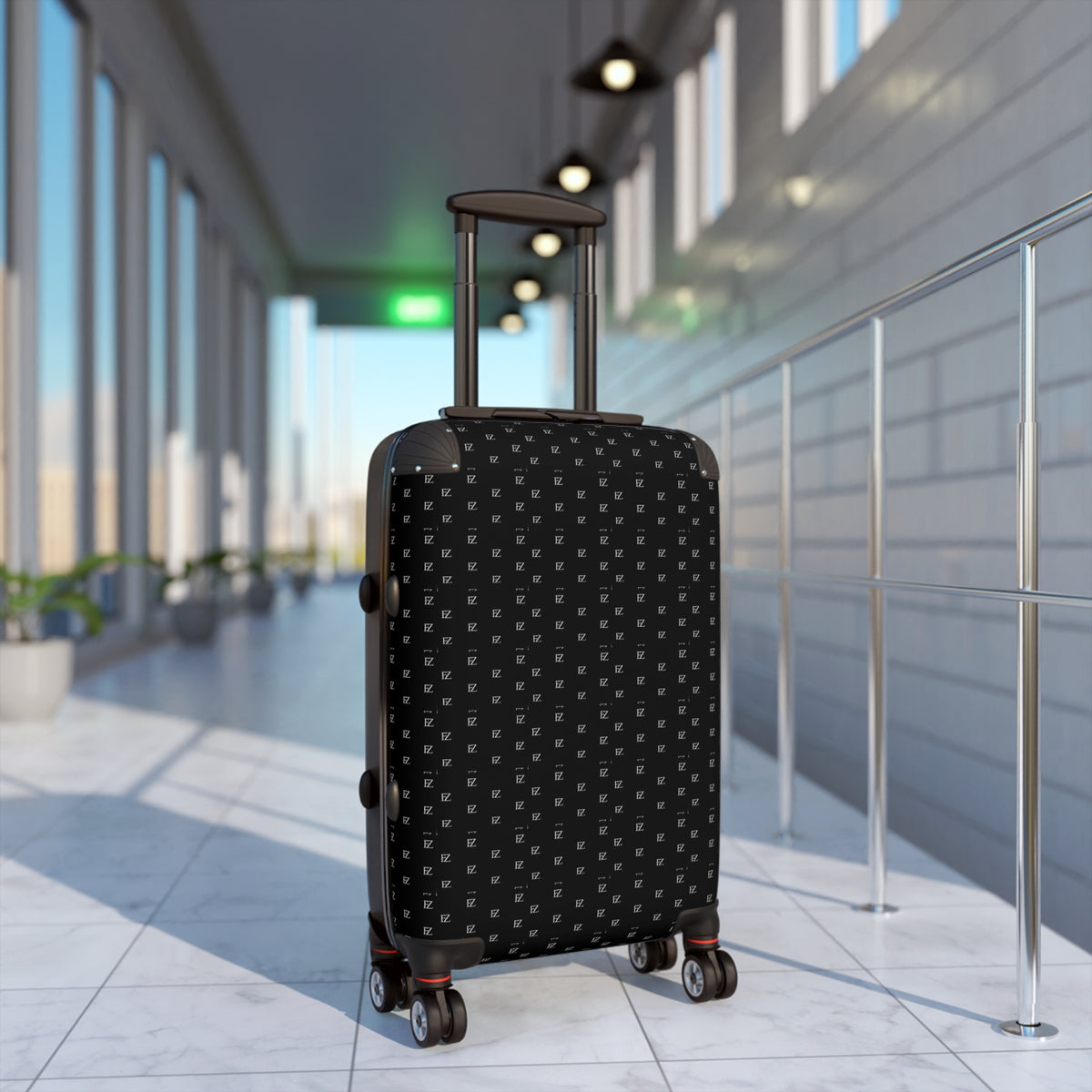 FZ Monogram Patterned Hardshell Suitcase