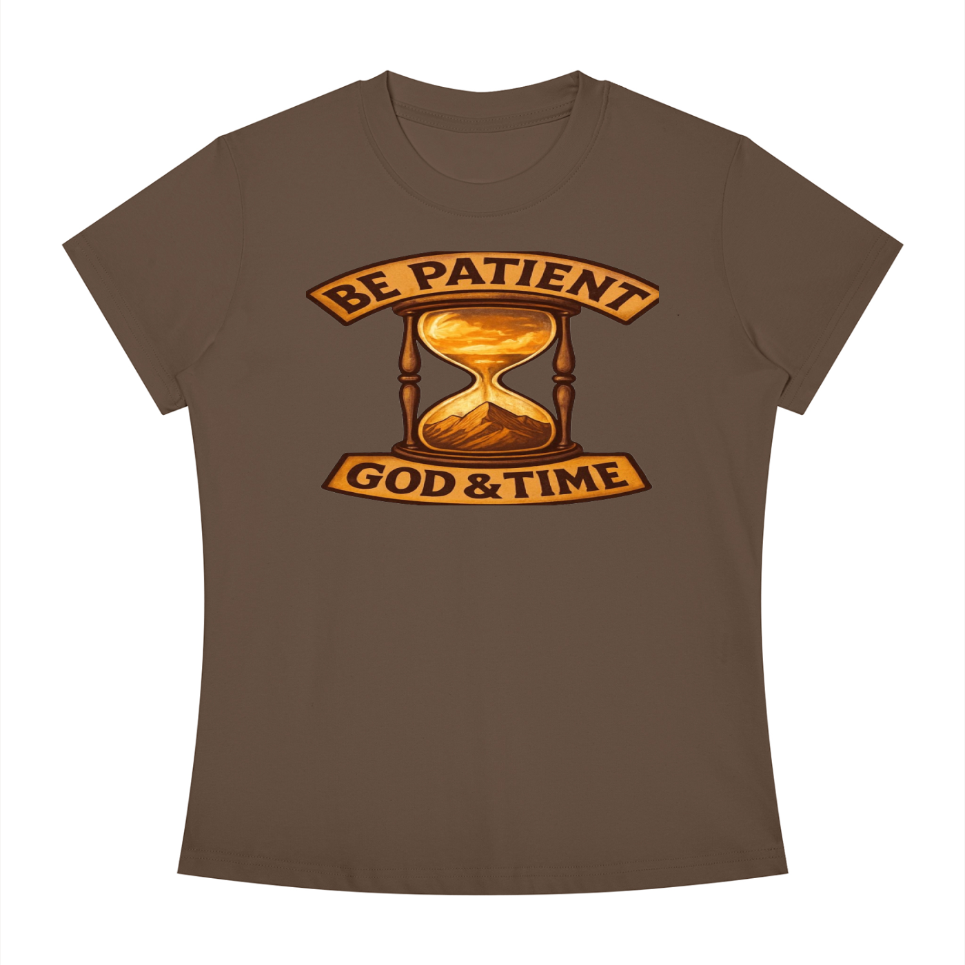 FZ Women's Slim Fit God & Time Crewneck Tee