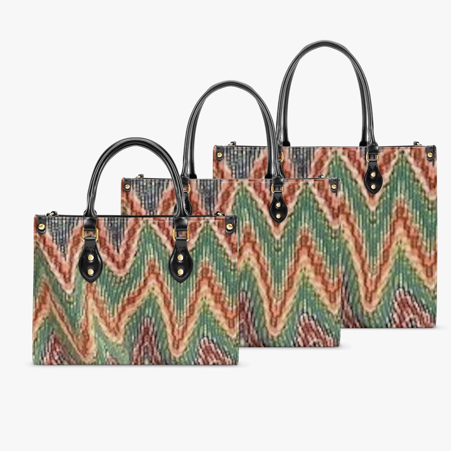 FZ Concise Type Women's African Print Tote Bag JetPrint