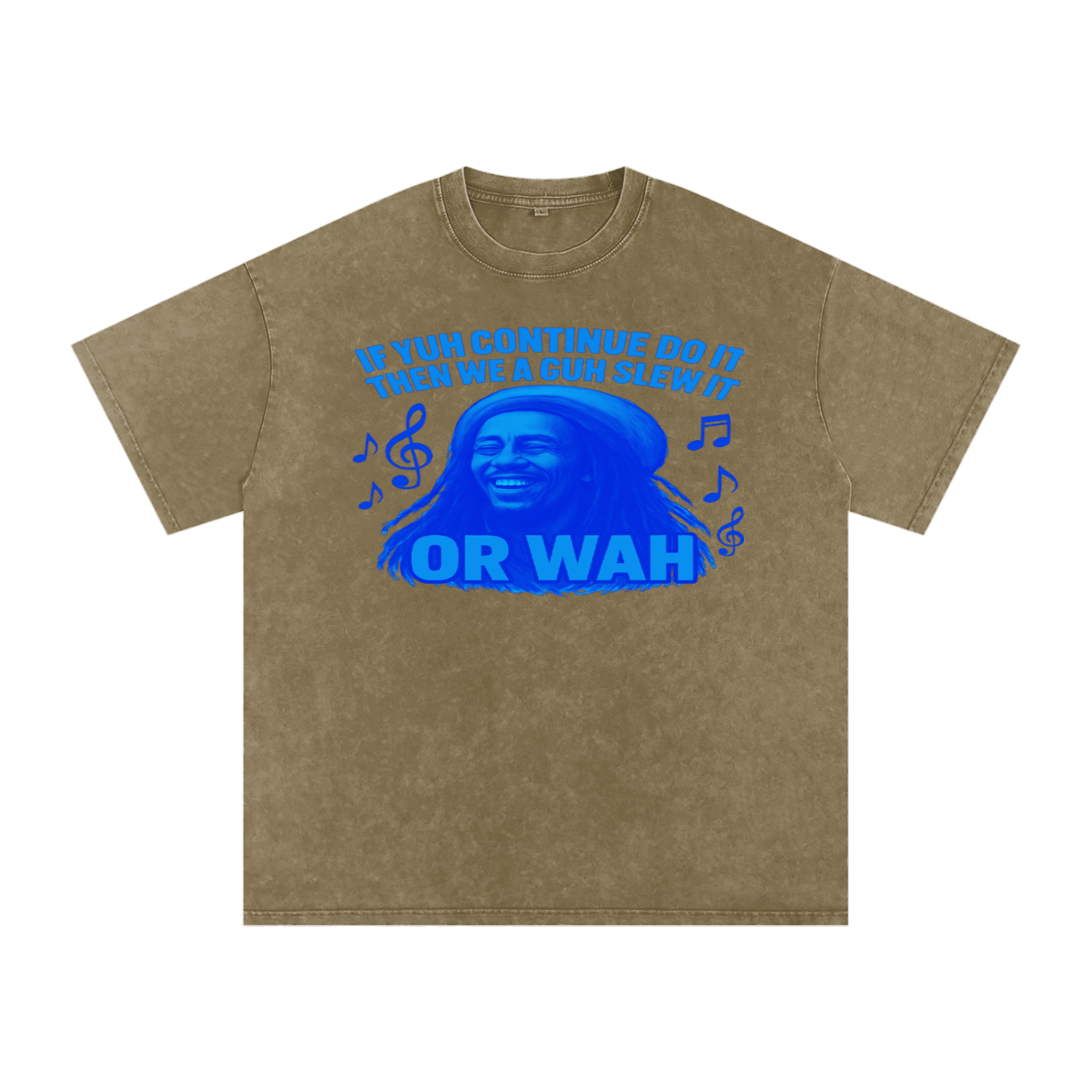 FZ Unisex "Or Wah" Acid Wash Oversize Tee