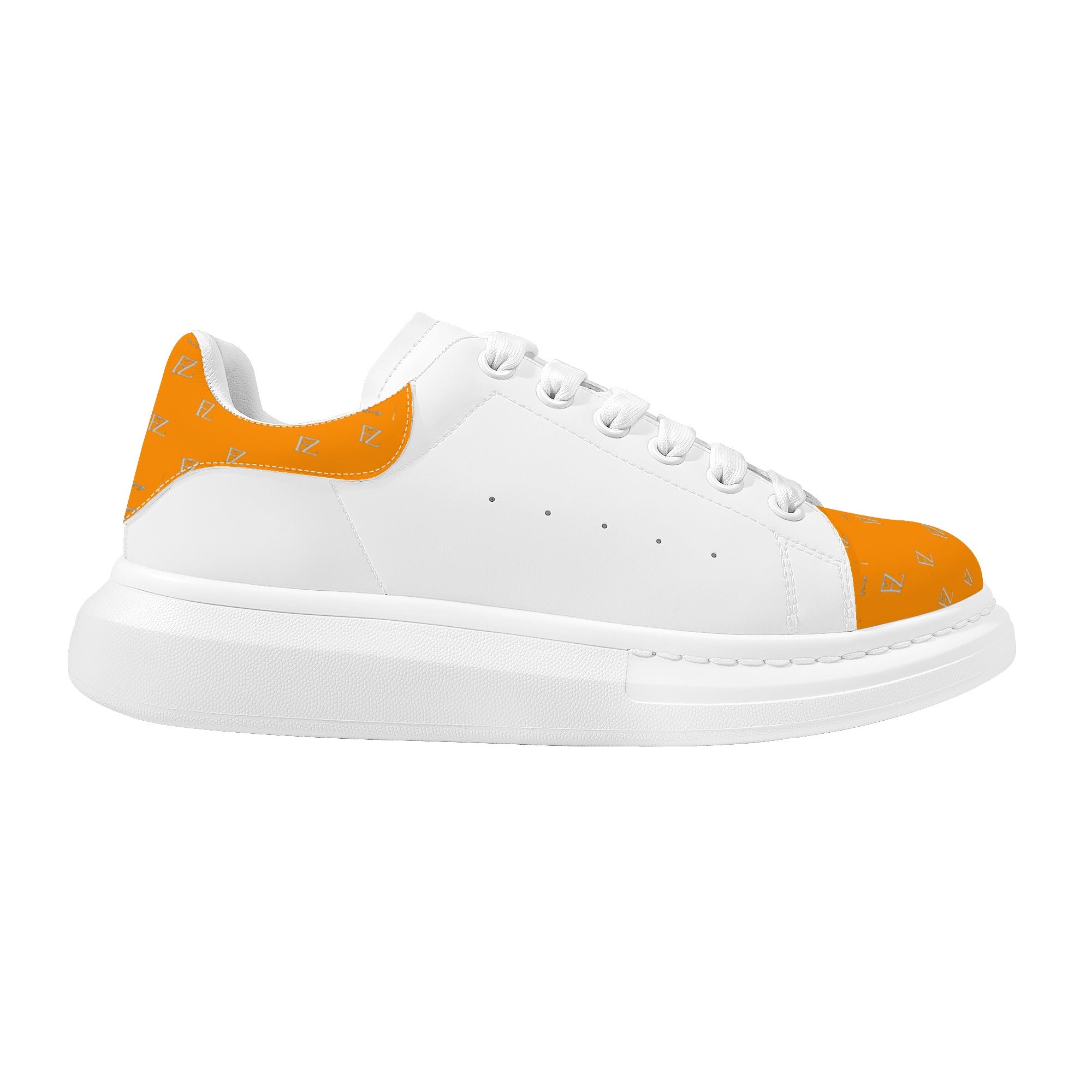 FZ Women's White Tongue Low Top Chunky Shoes - FZwear