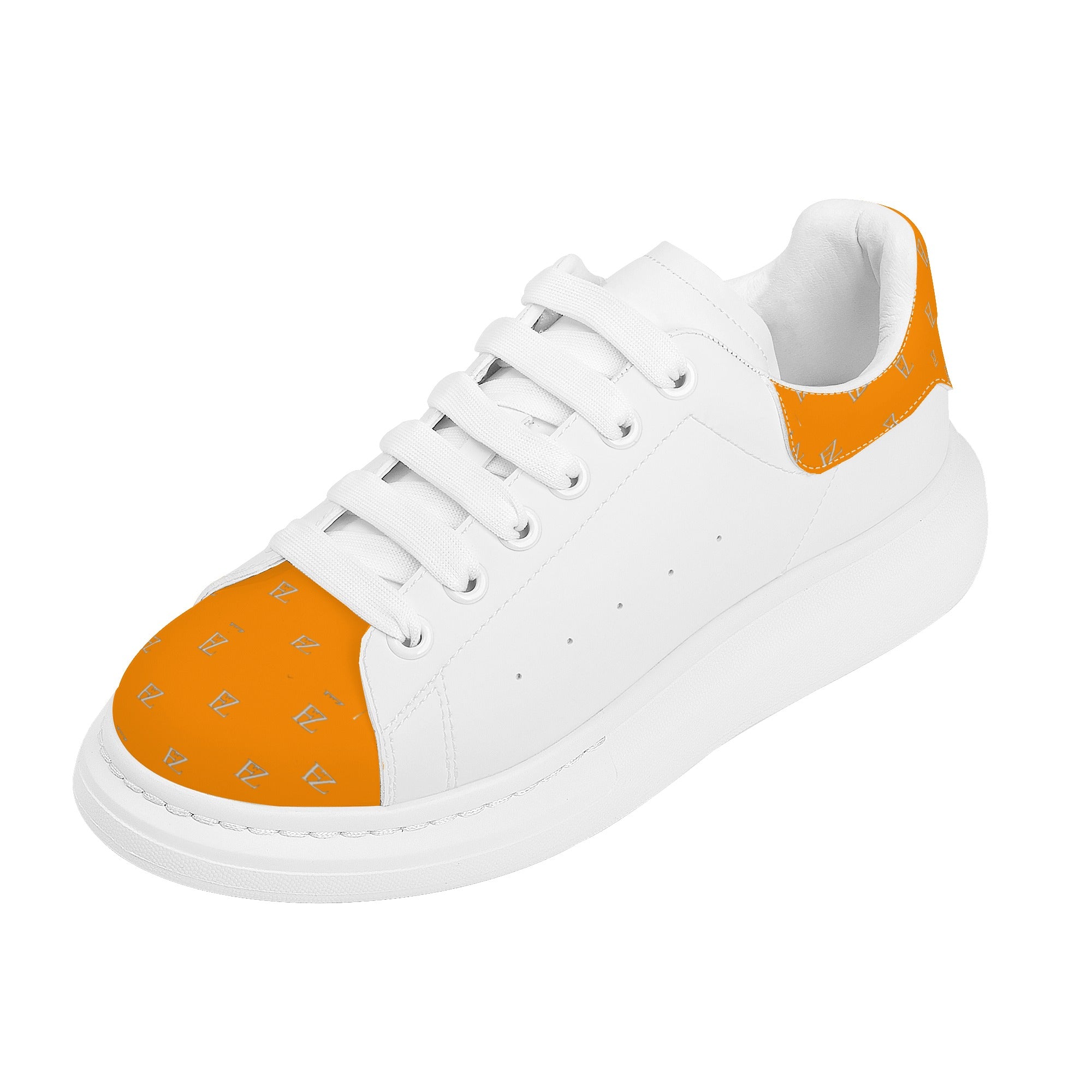 FZ Women's White Tongue Low Top Chunky Shoes - FZwear