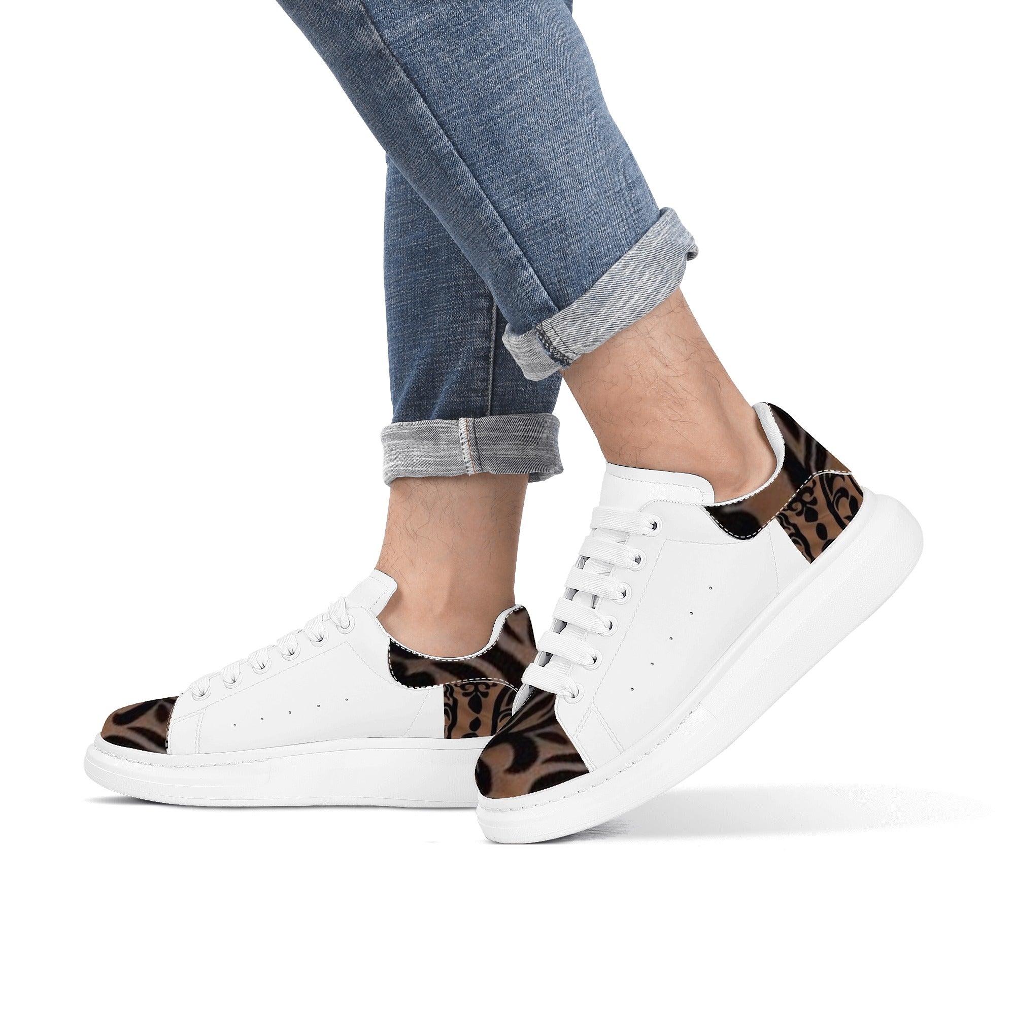 FZ Mens White Tongue Chunky Shoes - FZwear