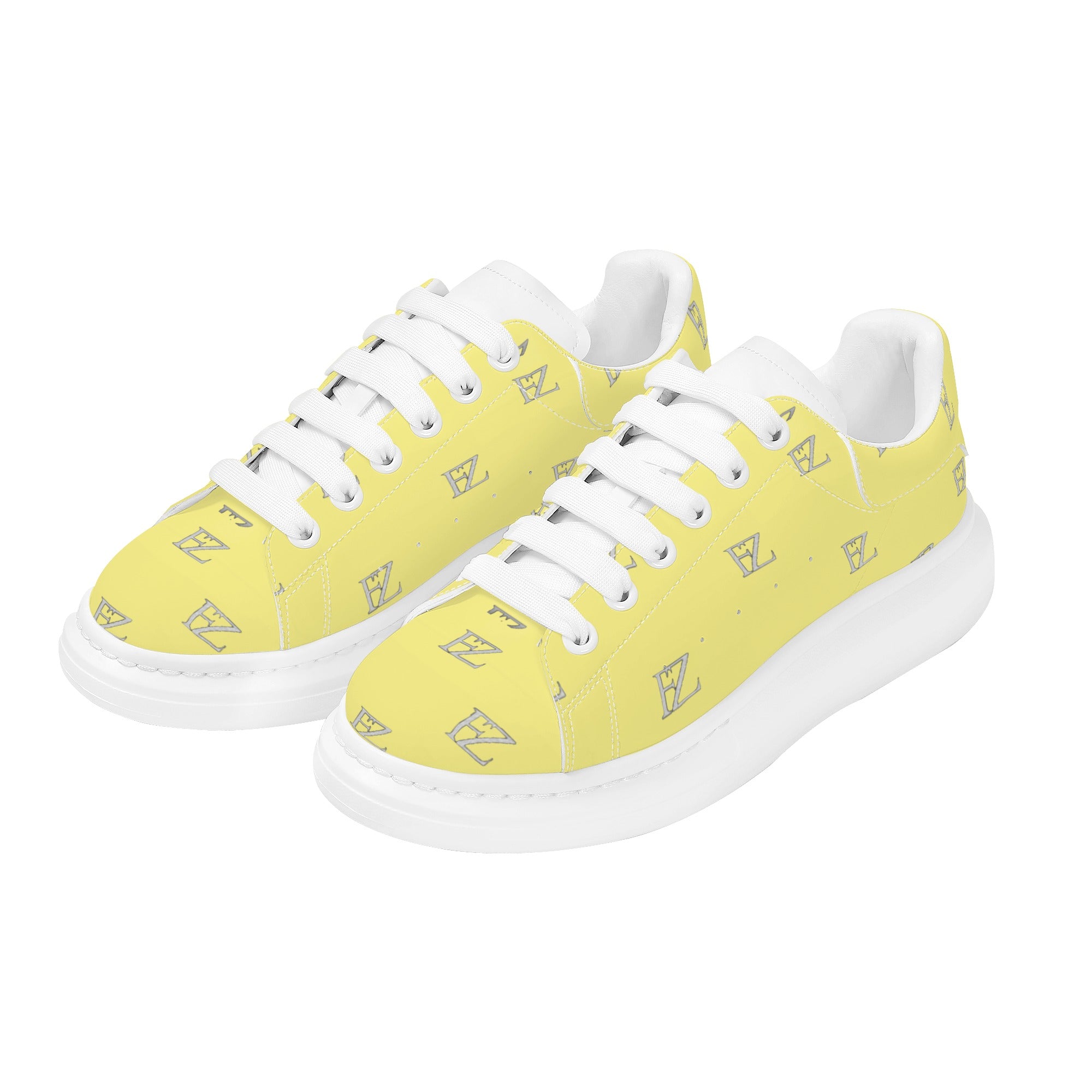 FZ Mens White Tongue Chunky Shoes - FZwear