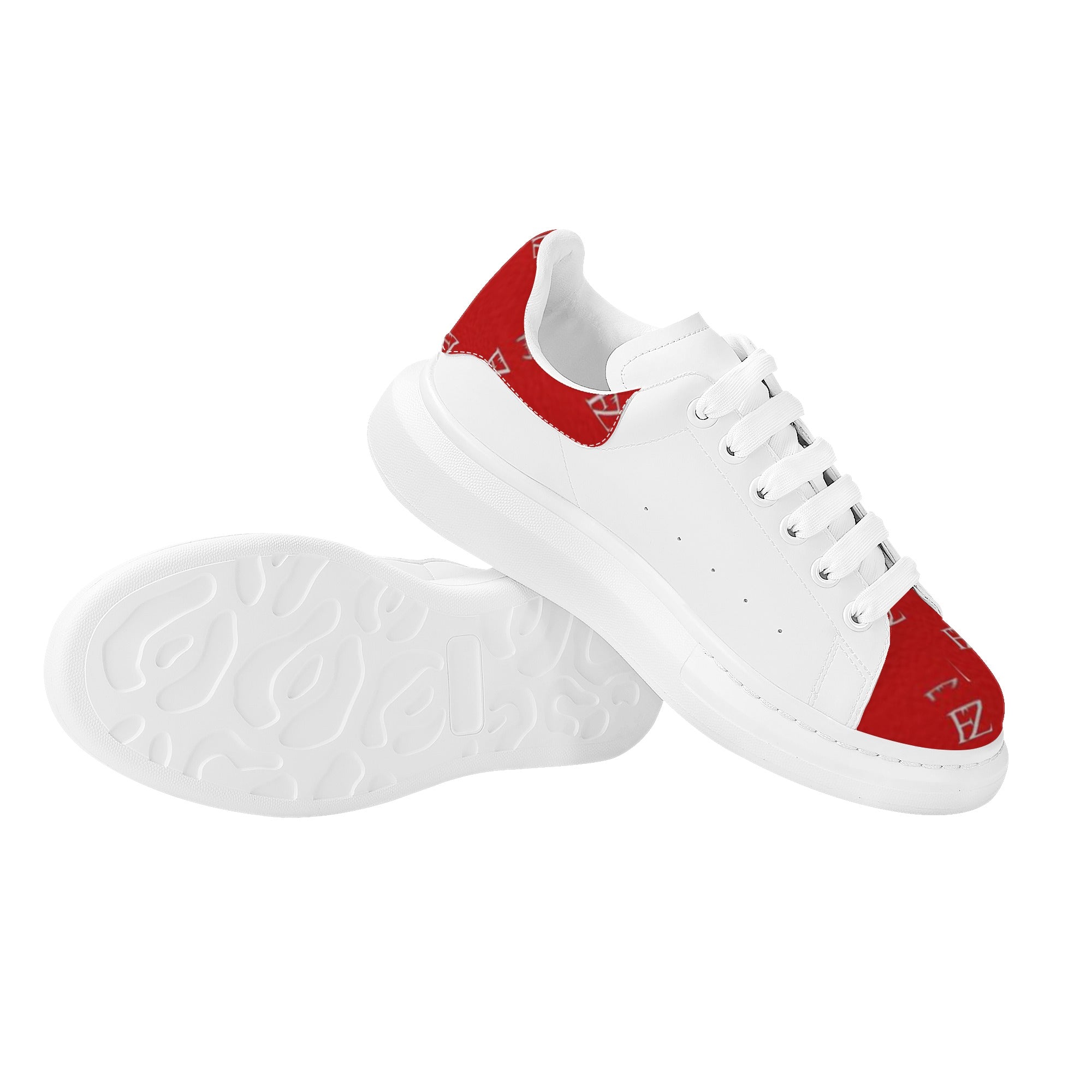 FZ Mens White Tongue Chunky Shoes - FZwear