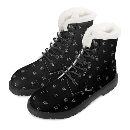 FZ Mens Faux Fur Leather Boots - FZwear