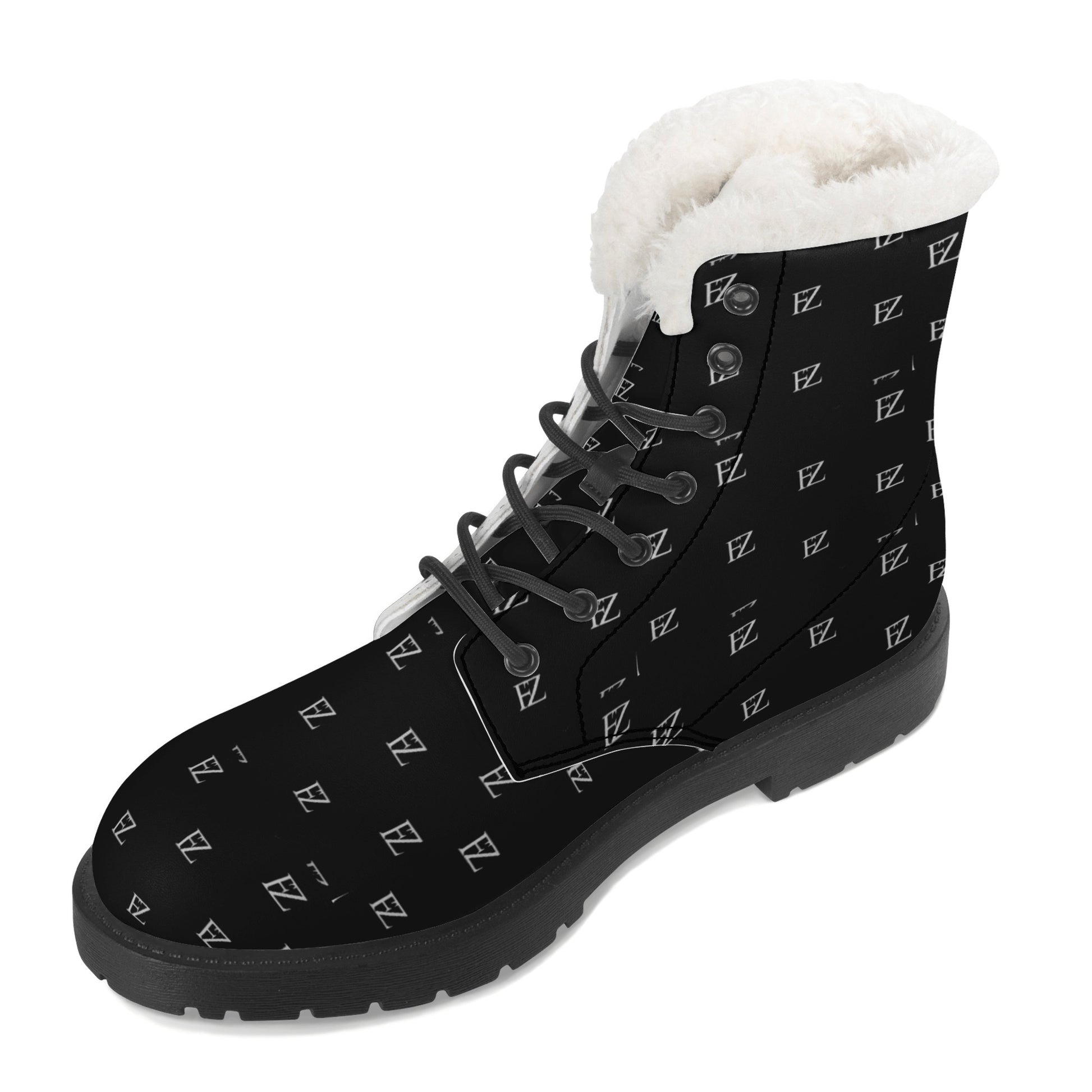 FZ Mens Faux Fur Leather Boots - FZwear