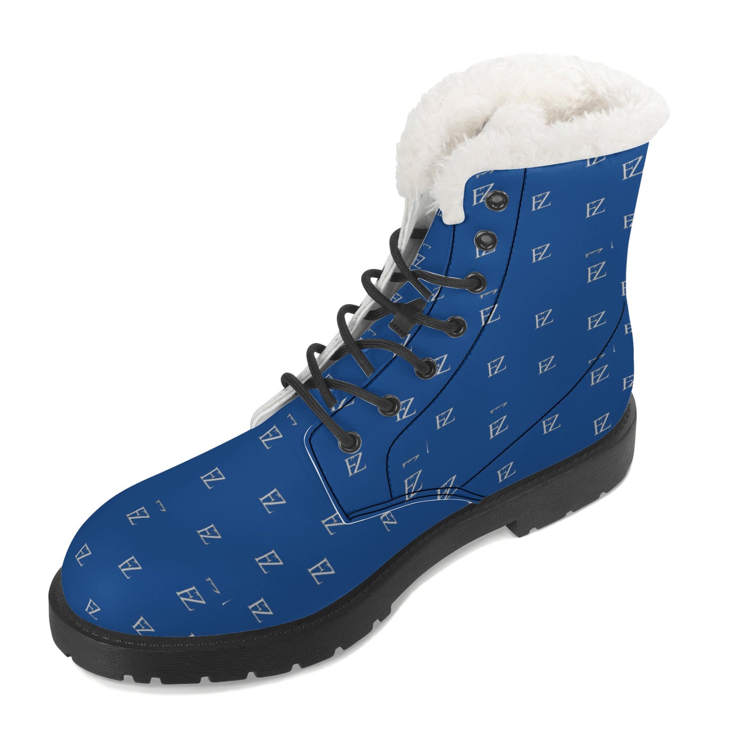 FZ Mens Faux Fur Leather Boots