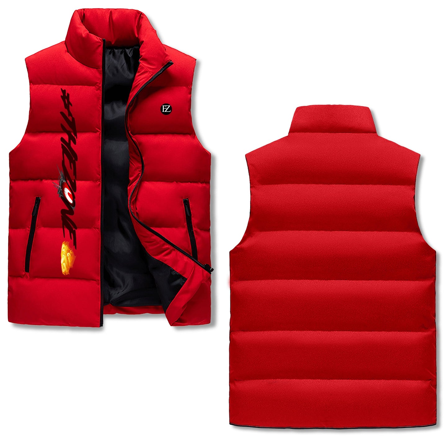 FZ Men's Warm Stand Collar Zip Up Puffer Jacket - FZwear