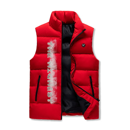FZ Mens Warm Stand Collar Zip Up Puffer Jacket