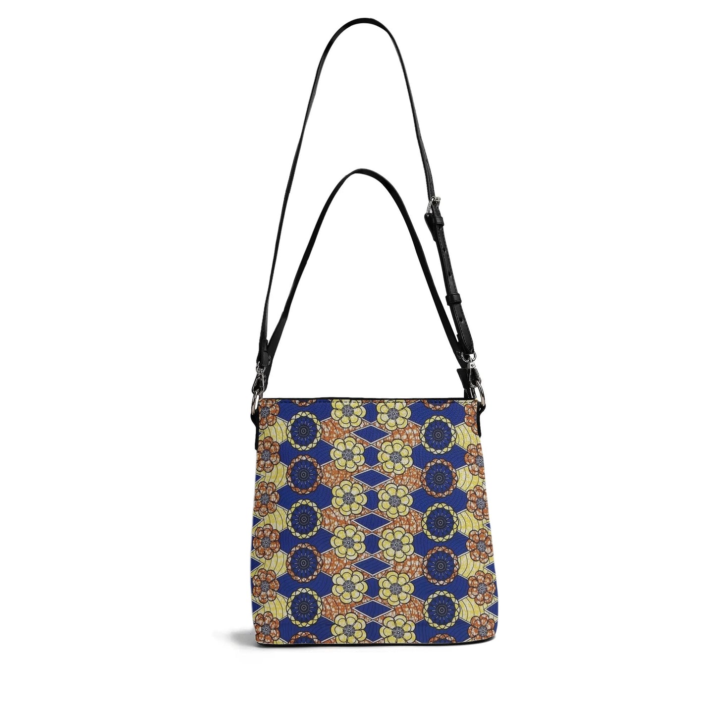 FZ Women's African Print PU Bucket Bag popcustoms