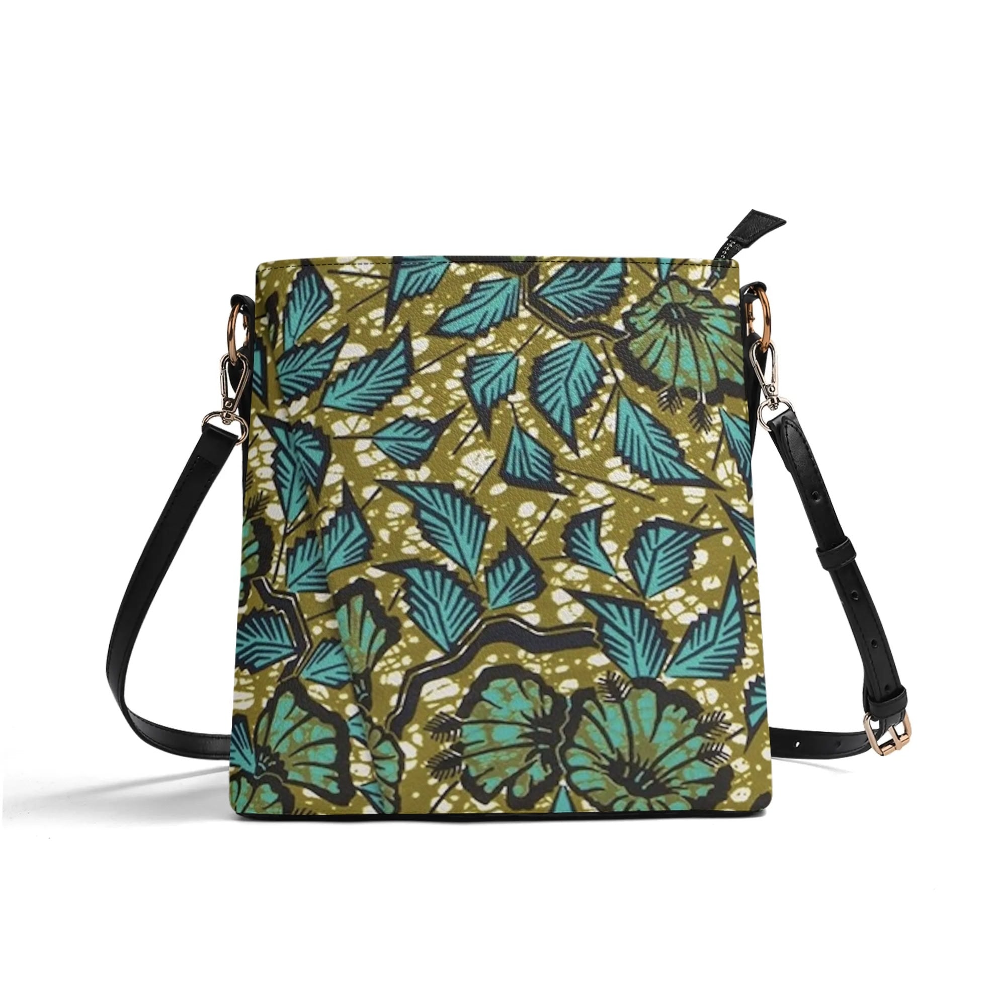 FZ Women's African Print PU Bucket Bag popcustoms