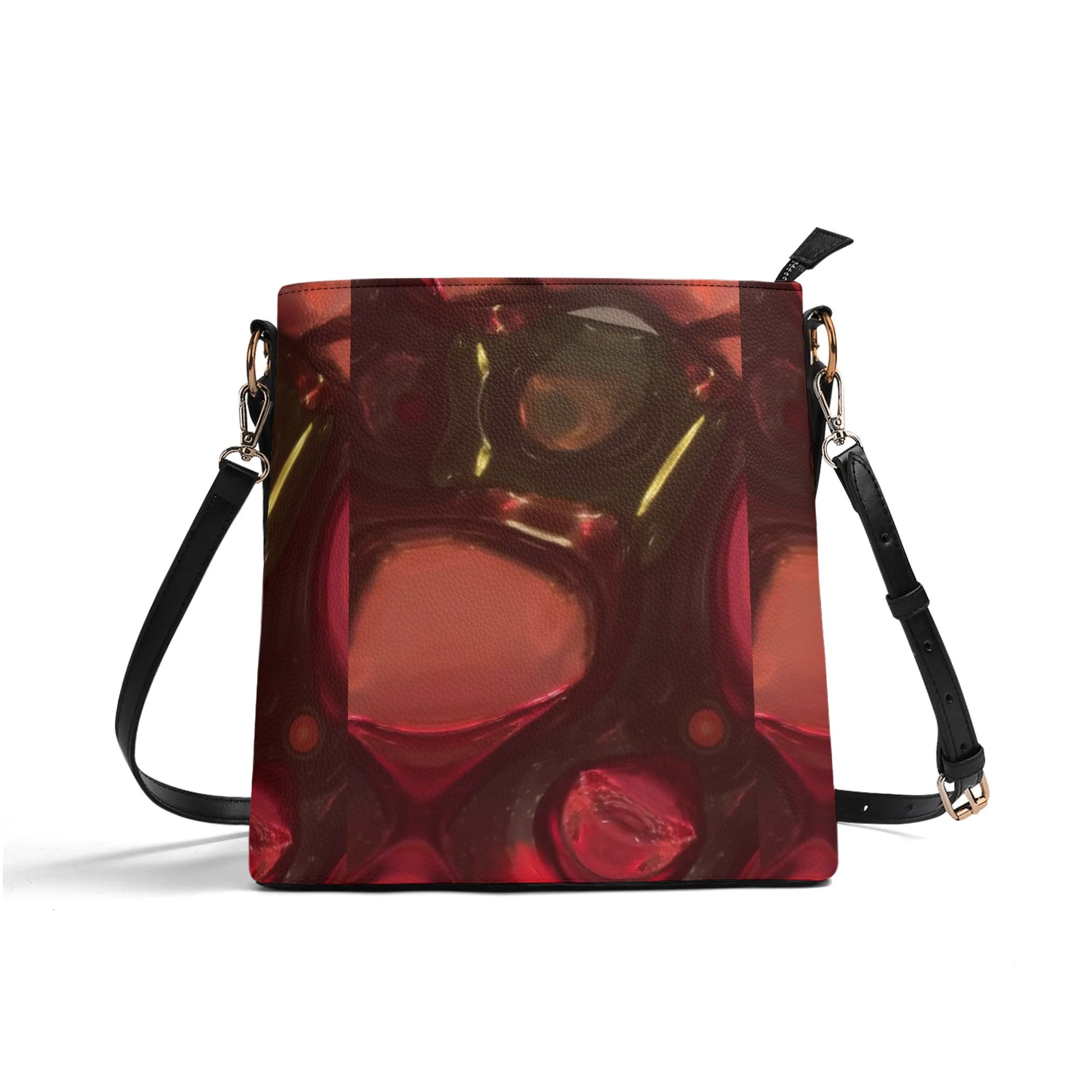 Womens PU Bucket Bag Shoulder Bag popcustoms