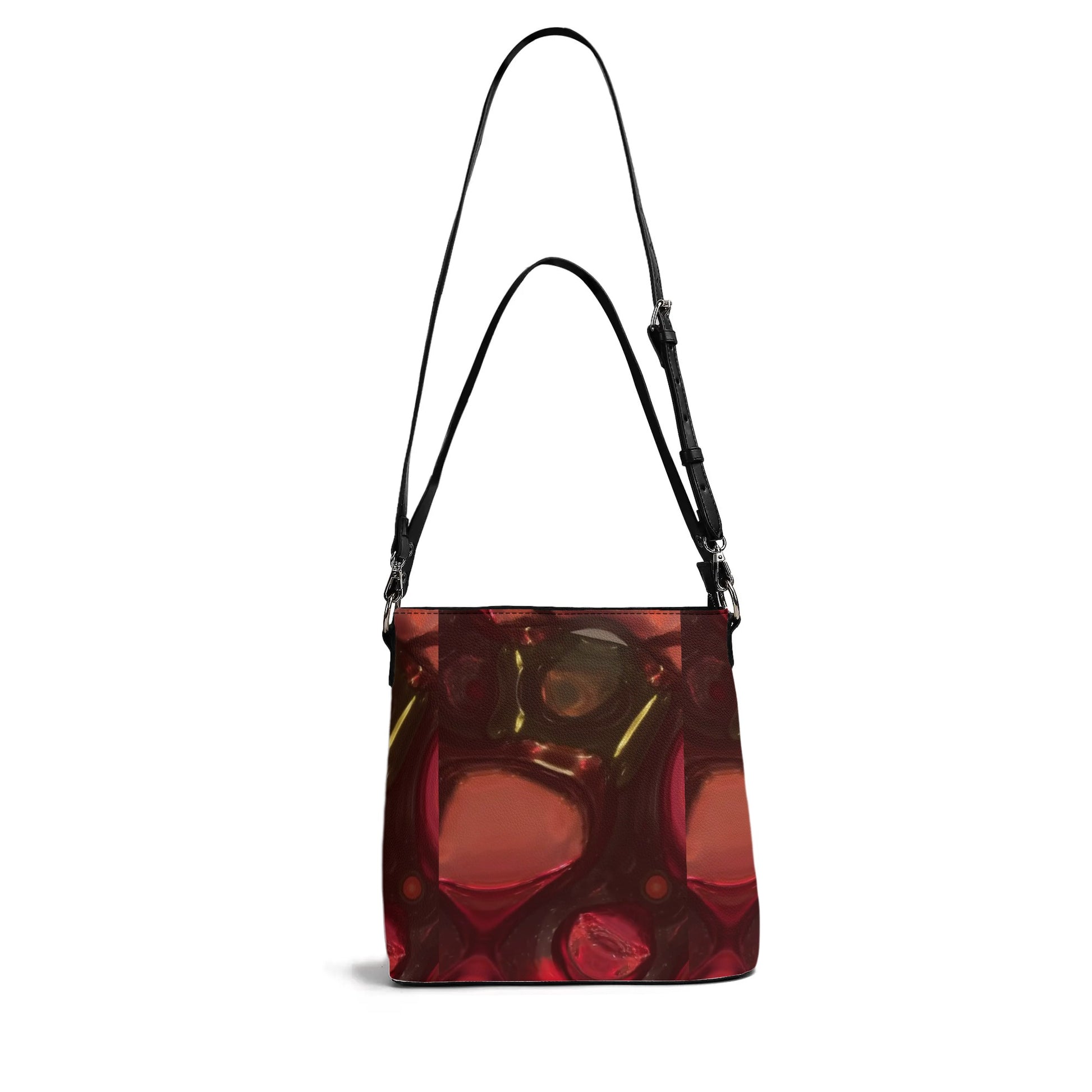 Womens PU Bucket Bag Shoulder Bag popcustoms