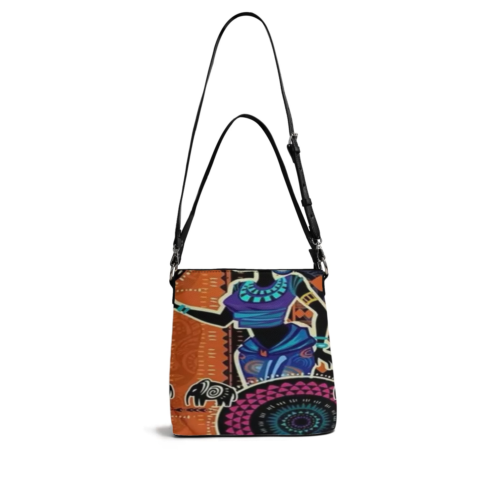 Womens PU Bucket Bag Shoulder Bag popcustoms