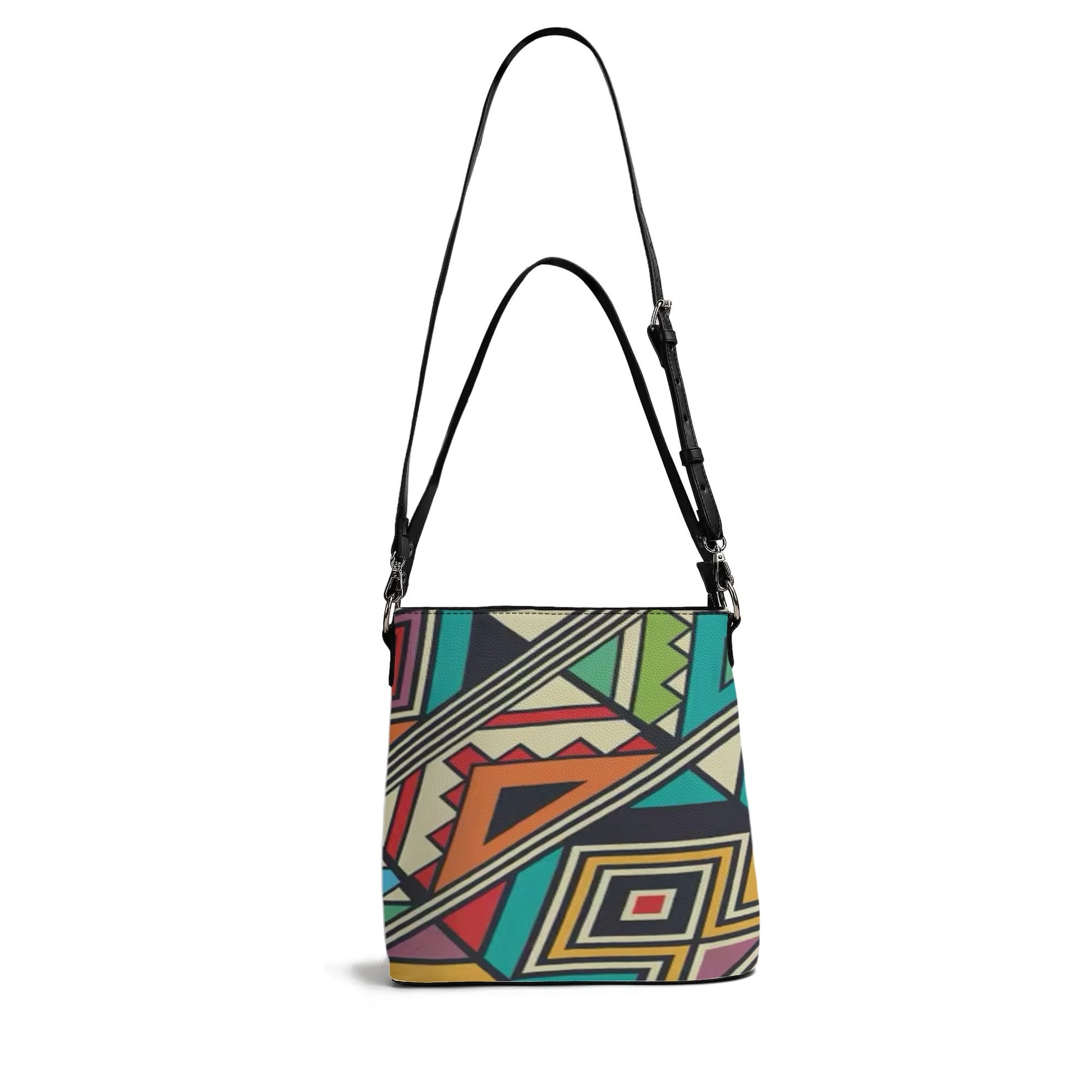 Womens PU Bucket Bag Shoulder Bag popcustoms