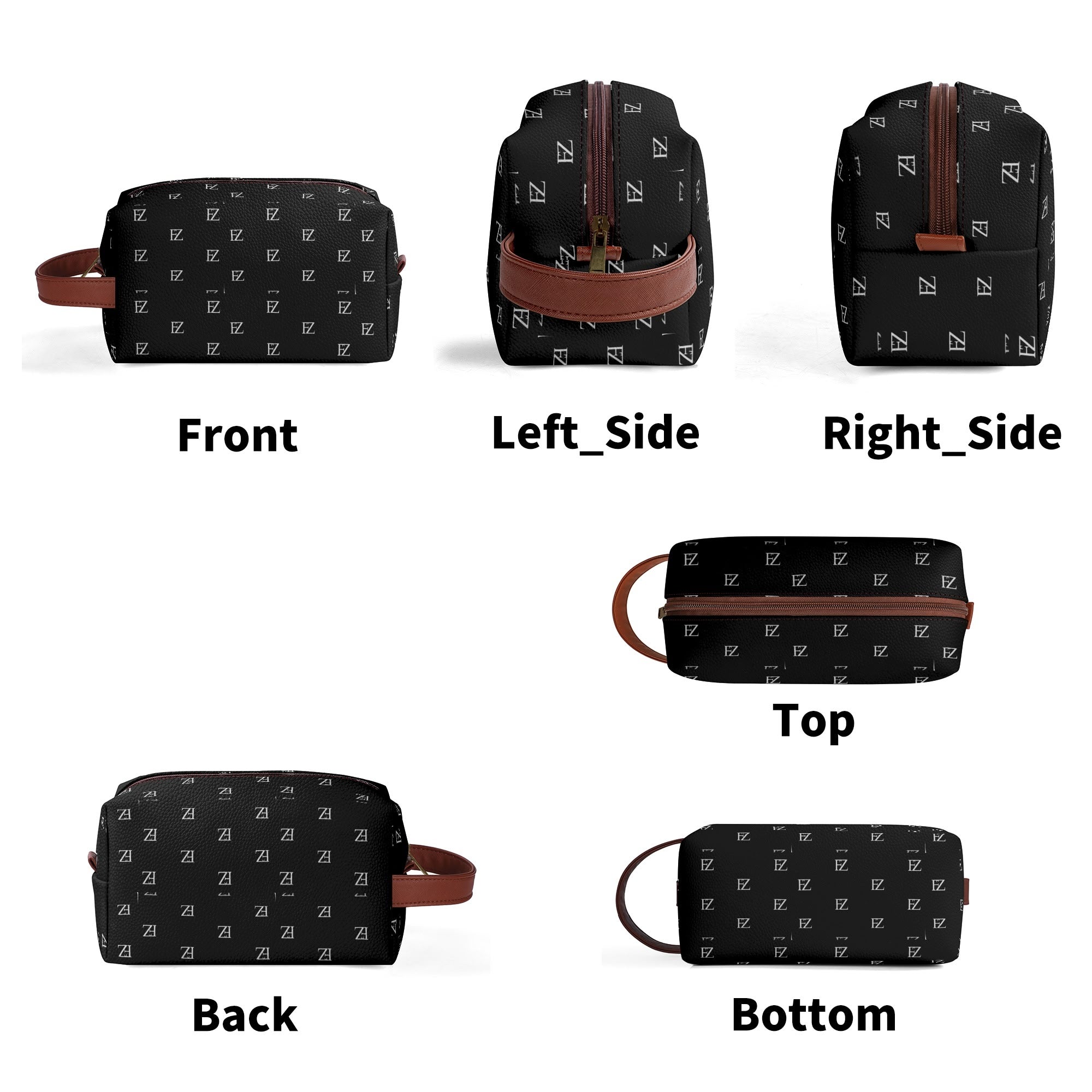 FZ Travel PU Leather Toiletry Bag