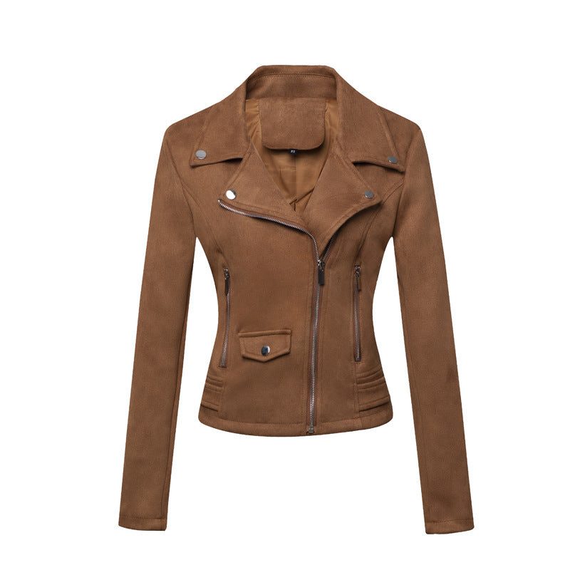 FZ Women's Slim Suede Leather Jacket - FZwear