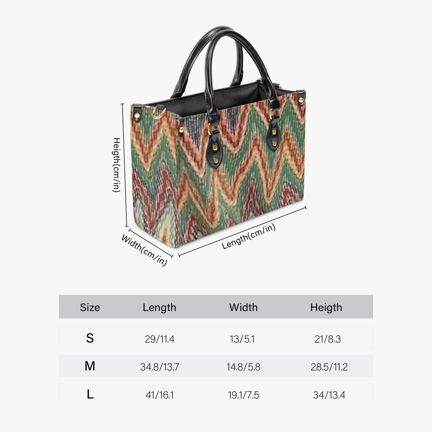 FZ Concise Type Women's African Print Tote Bag JetPrint