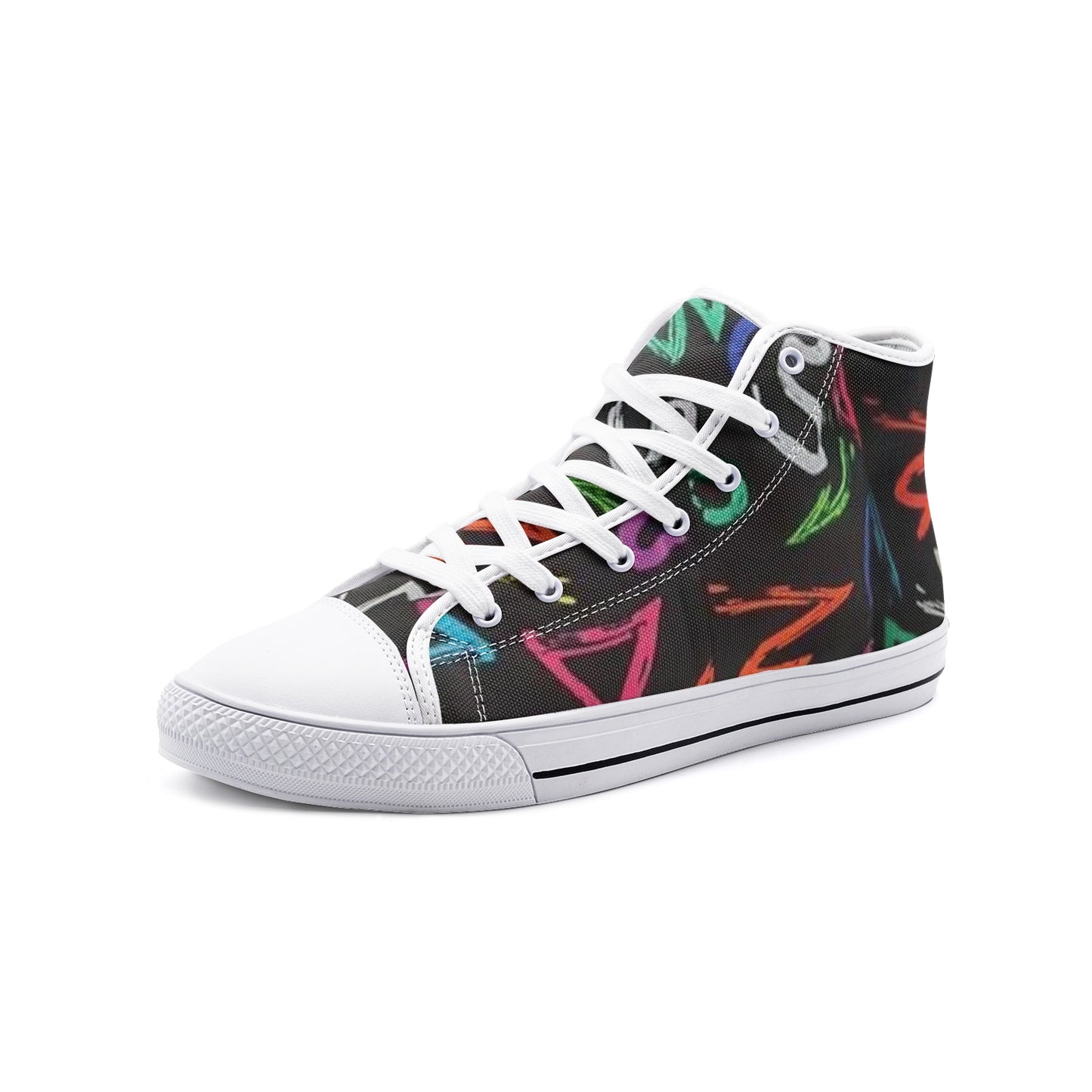 FZ African Print Unisex High Top Canvas Shoes