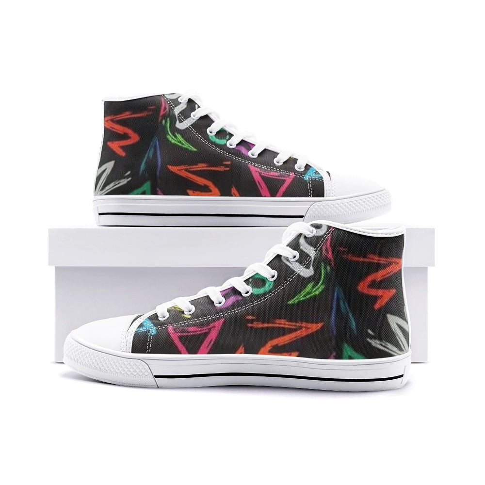 FZ African Print Unisex High Top Canvas Shoes - FZwear