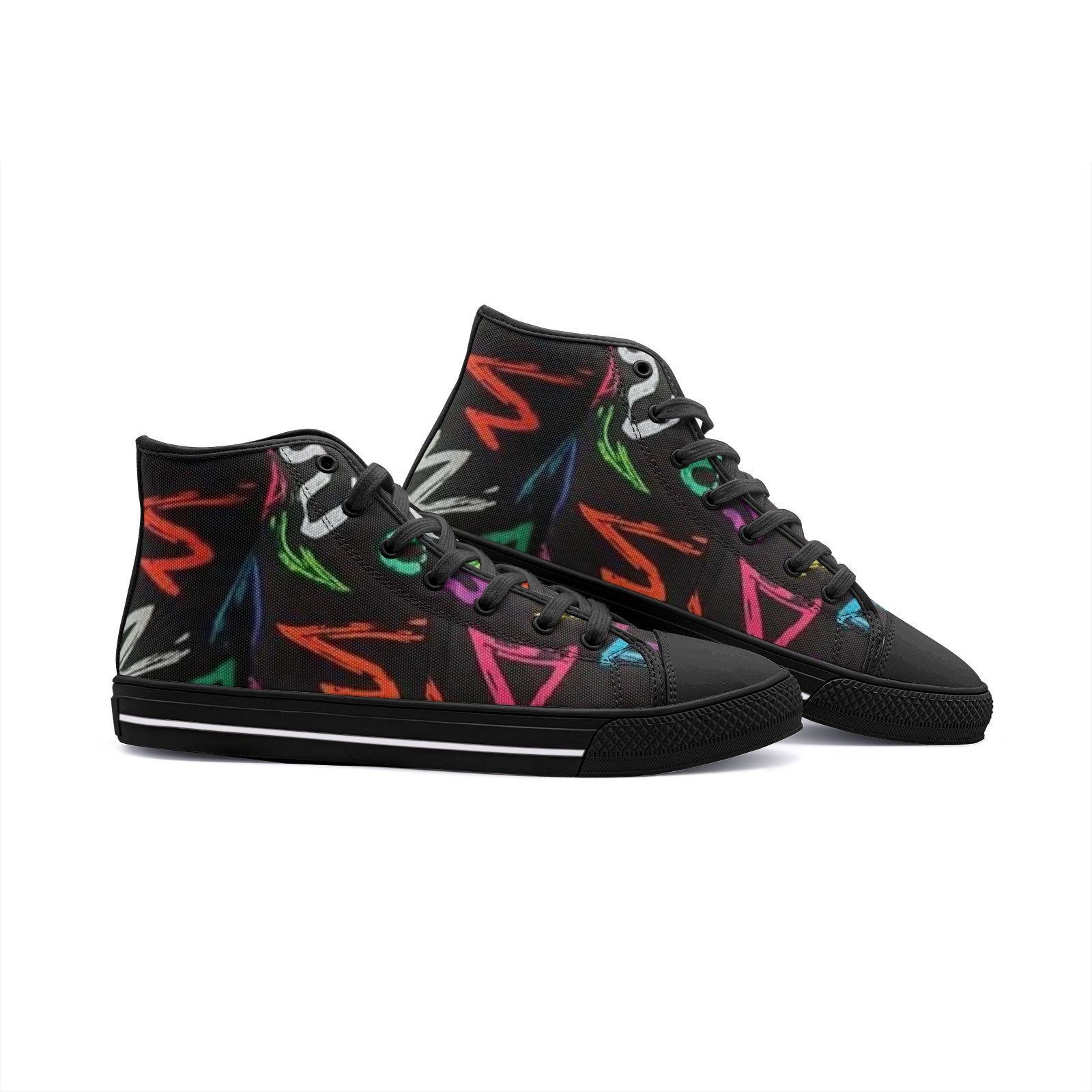 FZ African Print Unisex High Top Canvas Shoes - FZwear