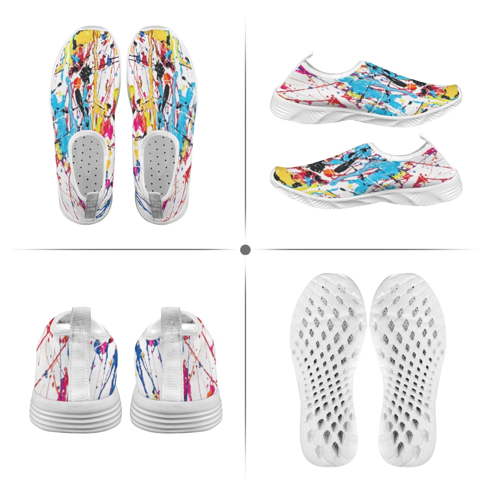 FZ Women's Painted Slip-On Shoes