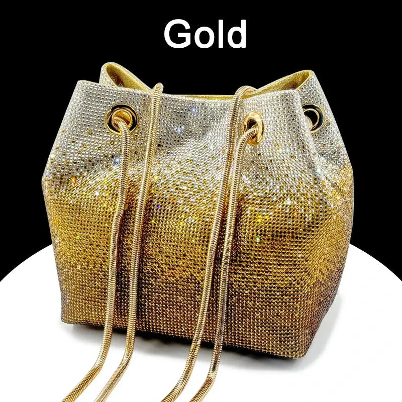 FZ Italian Design Luxury Shiny Tote Bucket Bag