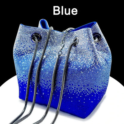 FZ Italian Design Luxury Shiny Tote Bucket Bag