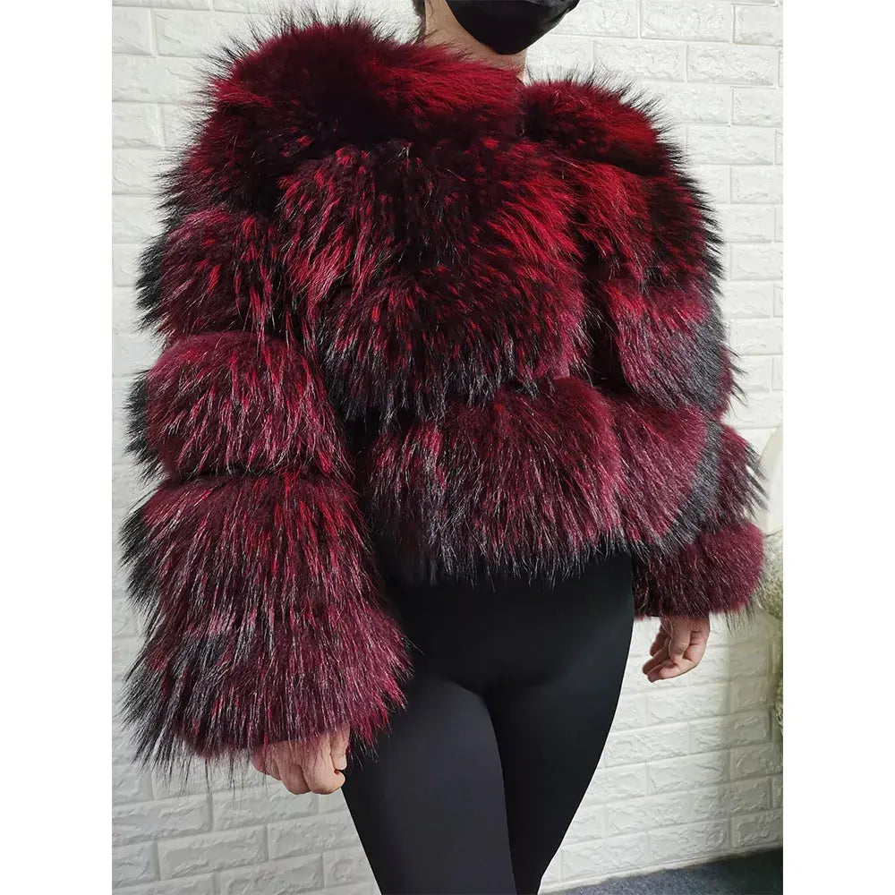 2024 trend natural fur real fur coat women's jacke Leather Woman clothing new outerwears Female Vest FZwear