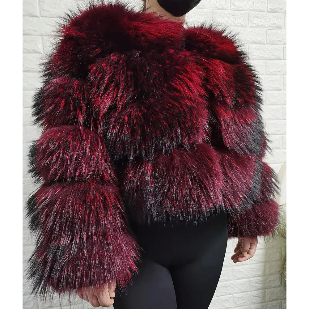 2024 trend natural fur real fur coat women's jacke Leather Woman clothing new outerwears Female Vest FZwear