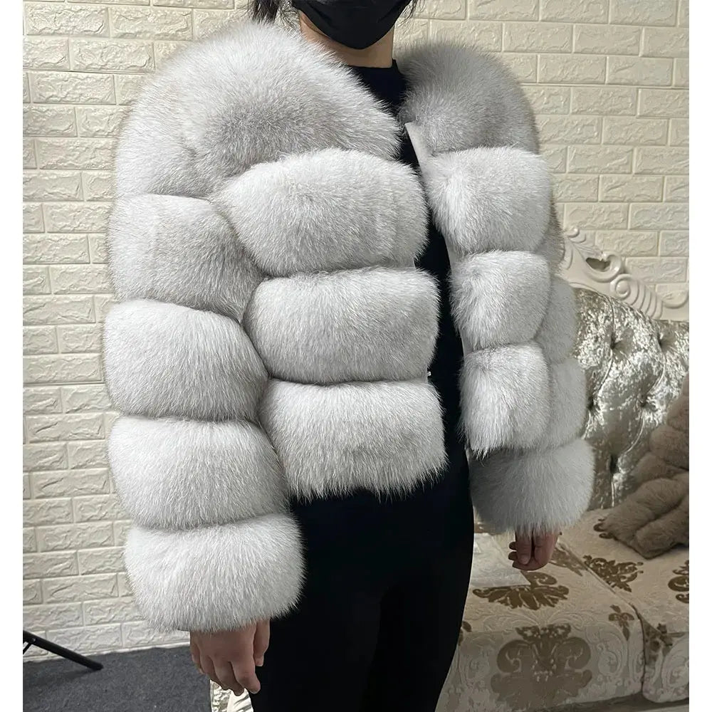 2024 trend natural fur real fur coat women's jacke Leather Woman clothing new outerwears Female Vest FZwear