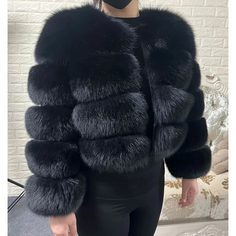 2024 trend natural fur real fur coat women's jacke Leather Woman clothing new outerwears Female Vest FZwear