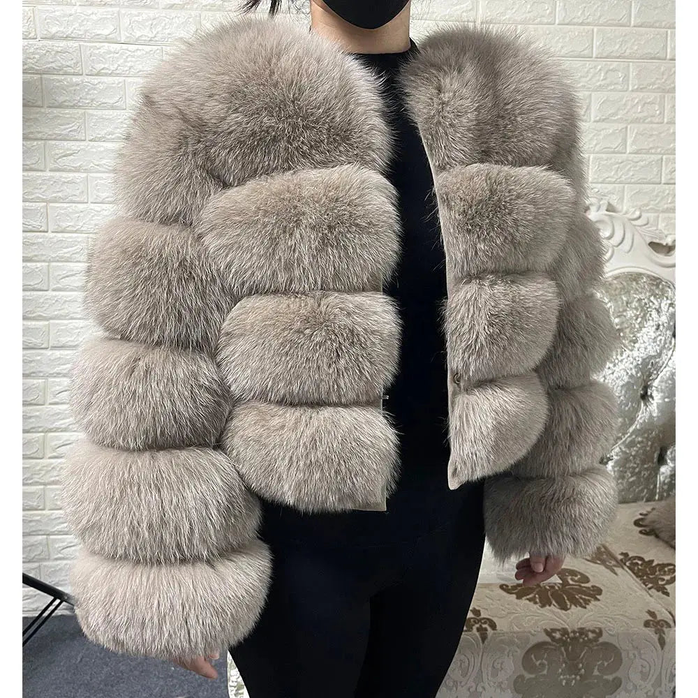 2024 trend natural fur real fur coat women's jacke Leather Woman clothing new outerwears Female Vest FZwear