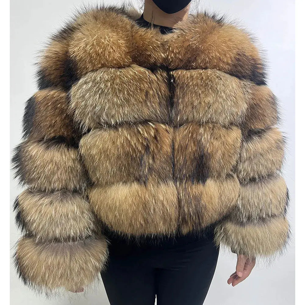 2024 trend natural fur real fur coat women's jacke Leather Woman clothing new outerwears Female Vest FZwear