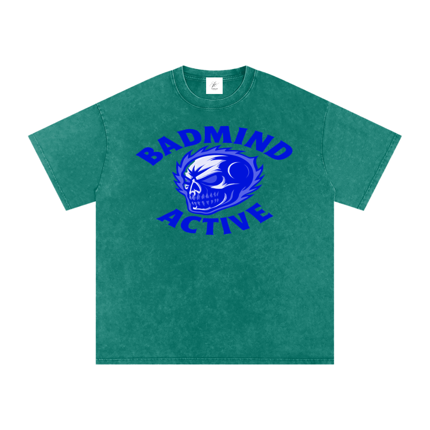 FZ Unisex Acid Wash Badmind Oversize Tee
