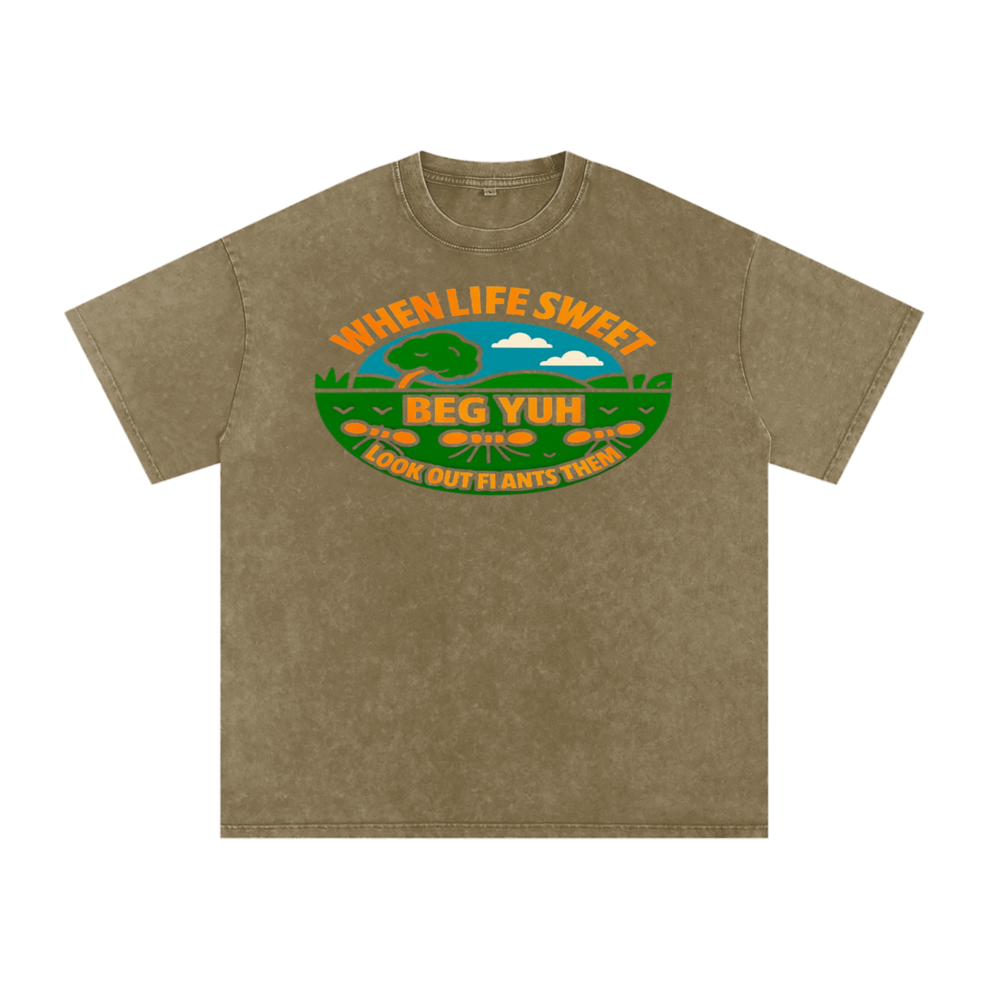 FZ Unisex Acid Wash Oversize Tee