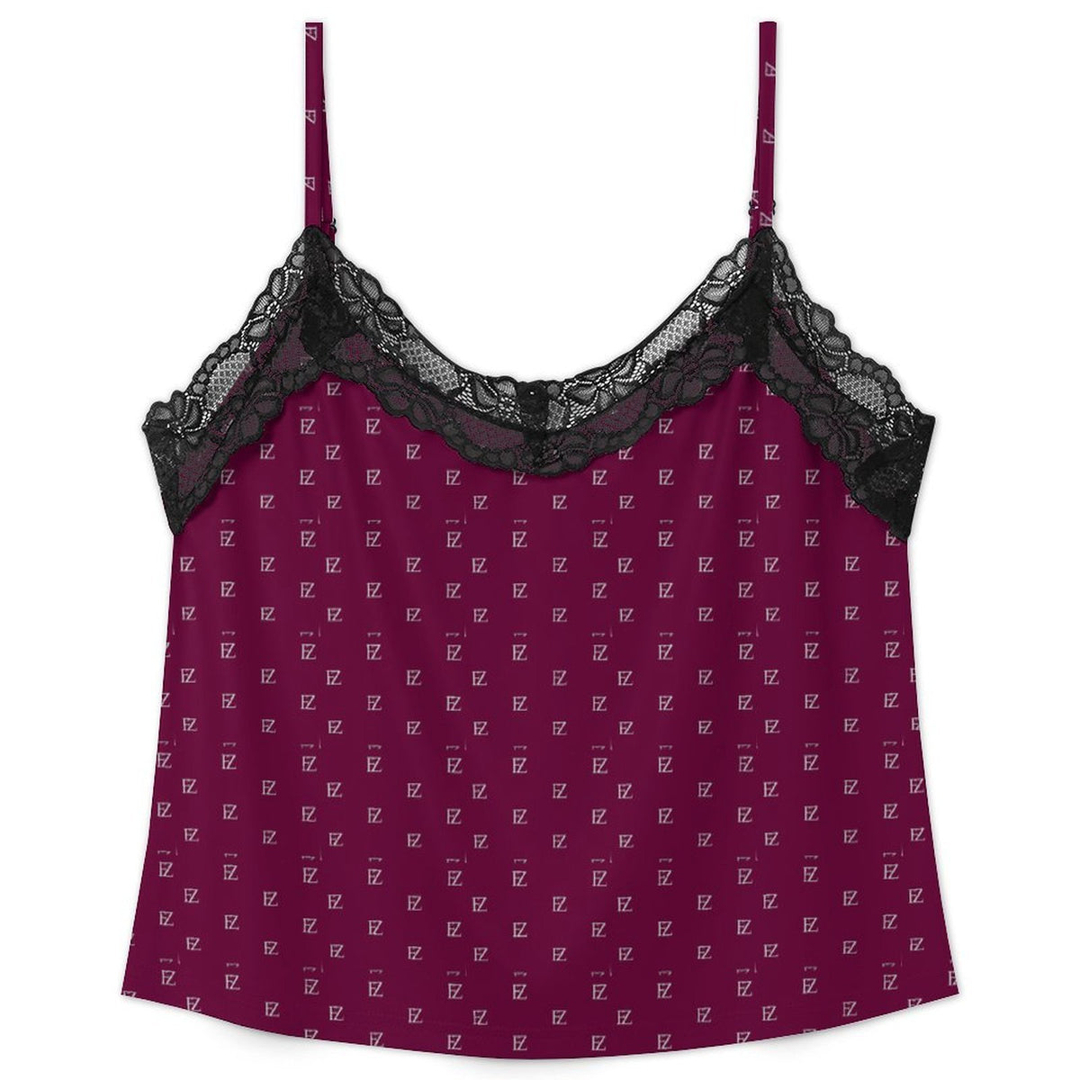 Custom Women Lace V Neck Spaghetti Strap Camisole Shorts Pajama Set