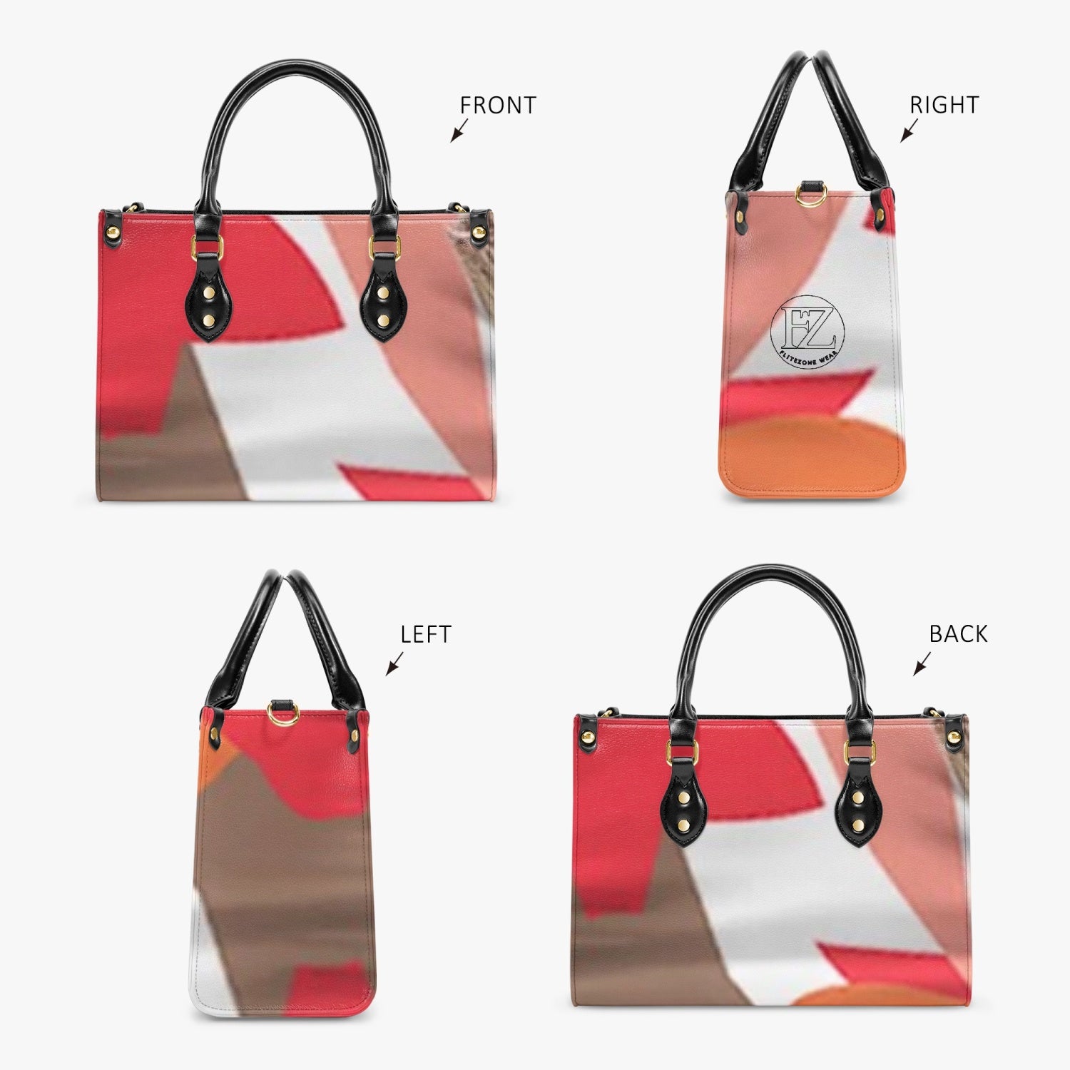 FZ African Print Concise Type Women's Tote Bag JetPrint